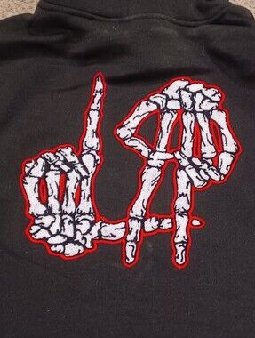 NWT Members Only LA Skeleton Hands hoodie in a size 3XL